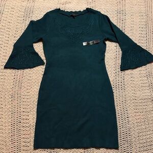 Maggy London Teal Long Sleeve Dress